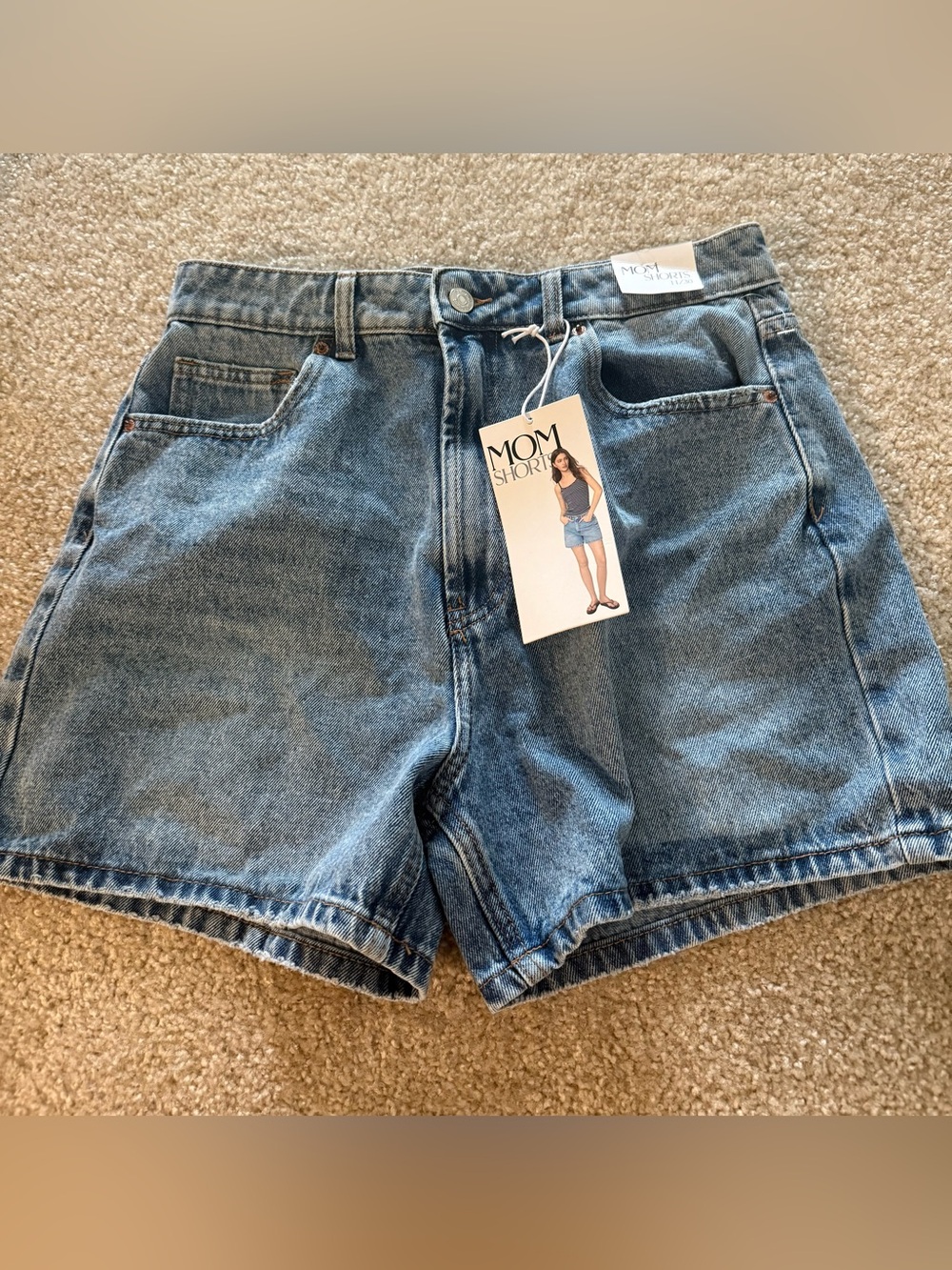 NEW mom jeans denim shorts